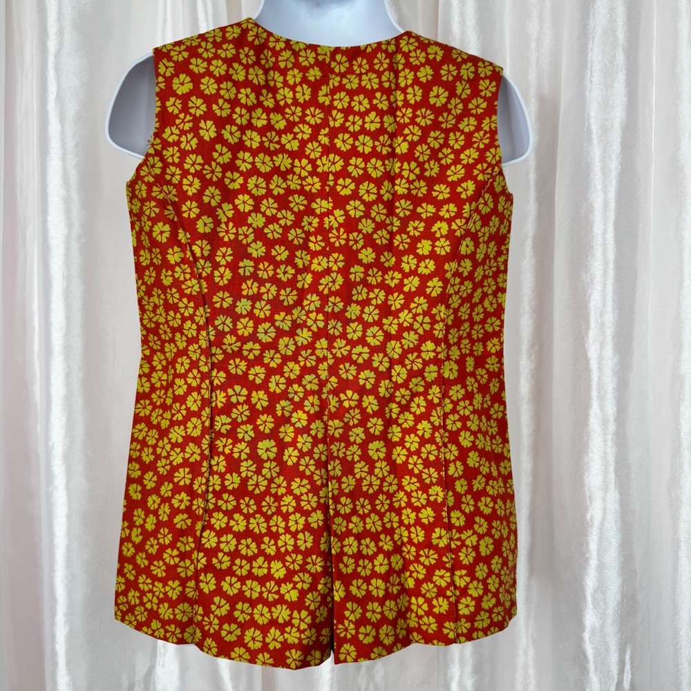 Marimekko Kilpikonna Red Floral Romper 90cm (18-24M) - Picture 4 of 8